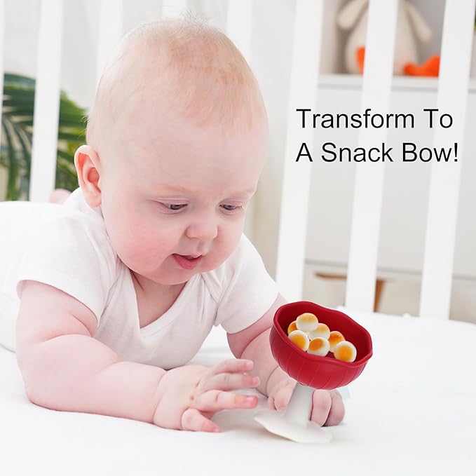 Baby Teething Toys for 3-12 Months+,Silicone Mombella Baby Teether with Suction Base