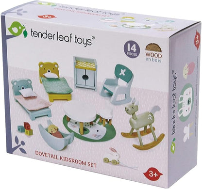 Tender Leaf Toys - Dovetail Dollhouse Accessories - Detailed Wooden Furniture Sets and Room Decor - Encourage Creative and Imaginative Fun Play for Children - Age 3+