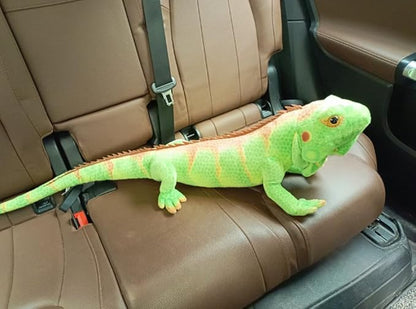 Realistic Green Lizard Stuffed Animal Toys, Chameleon Dolls (37.4 inches)