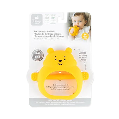 Bumkins Disney Baby Silicone Undroppable Teething Mitt, Freezer Toy Teether Keys 3 Months,