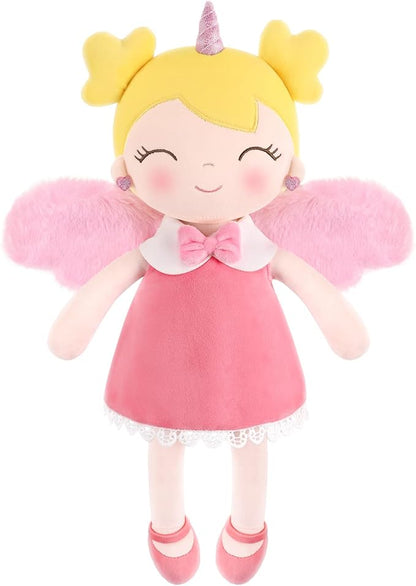 GAGAKU Soft Baby Doll Plush Unicorn Girl Angle with Wings 17” Cute