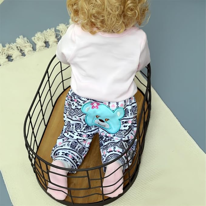 Reborn Baby Dolls Clothes Cute Bear and 'Love' Pattern 4pcs 17-22 Inch 17-22 Inch