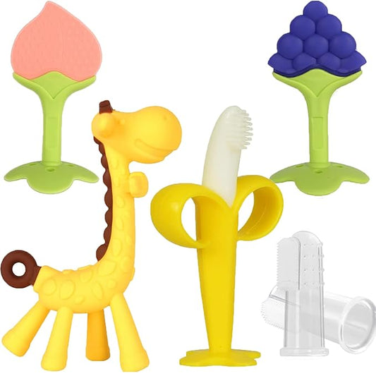 Baby Teething Toys, Silicone Baby Teether Freezer BPA Free