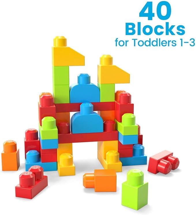 MEGA BLOKS - HKN40 40 Pieces, 1 to 5 Years