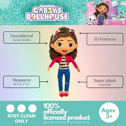 Franco DreamWorks Gabby's Dollhouse Kids Bedding Super Soft Plush Decorative