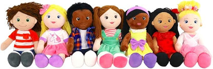 Playtime by Eimmie Soft Baby Doll - Plush Rag Dolls for 2 Year Old Girls 14" -