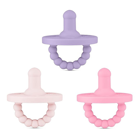 Ryan & Rose Cutie PAT All-in-One Pacifier and Teether Massaging (3 Pack), 1)