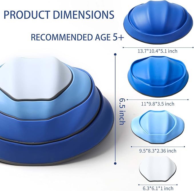 Swinging Stepping Stones for Kids, 4pcs Non-Slip Plastic Balance River 3 4 5 6 7 8