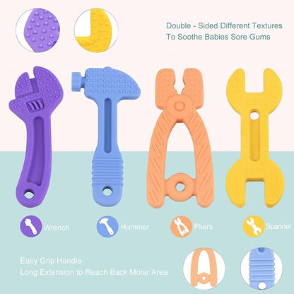 Teething Toys for Babies 0-6 Months 6-12 Months, Baby Teething Toys