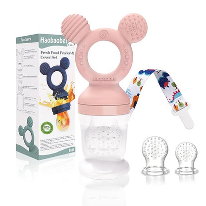 Baby Fruit Feeder, Frozen Teething Toys for Babies 3 Extra
