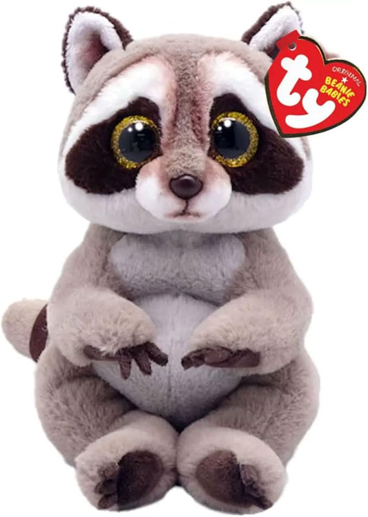 Beanie Baby Petey Raccoon Stuffed Plush Doll (6inch)