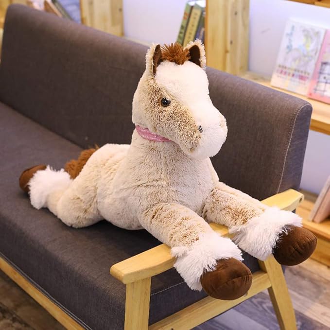 Large Horse Stuffed Animal Plush Toy,Giant Pony Unicorn Plush Doll Gifts for Kids 47.2"