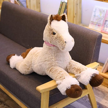 Large Horse Stuffed Animal Plush Toy,Giant Pony Unicorn Plush Doll Gifts for Kids 47.2"