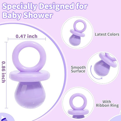 Baby Shower Pacifiers, 150 Mini Pacifiers for Baby Shower