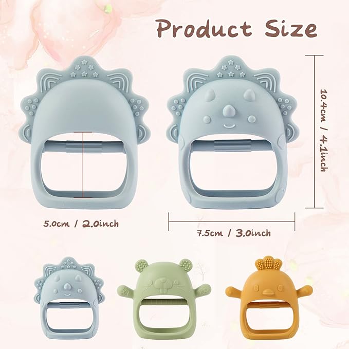Baby Teethers 3-6 Months, BPA Free Baby Chewing Toys