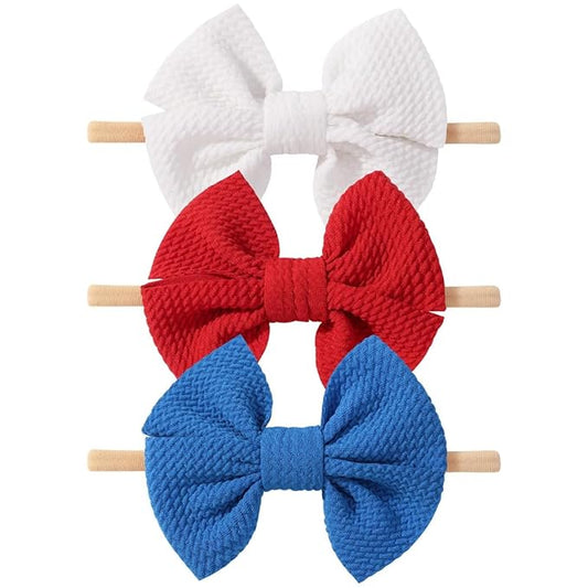 4th of July Toddler Hair Bows Baby Headbands Bows 6-12
