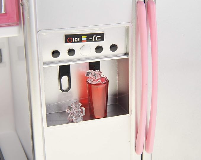 PowerTRC 2 Sets of Modern Toy Kitchen - Battery Operated - Kitchen Playset - Perfect for Dolls