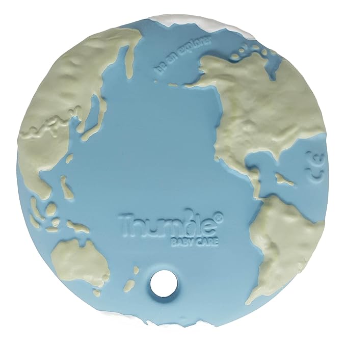 Earth Biscuit Natural Rubber Baby Toy for Teething, Bath time