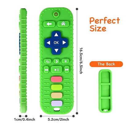 Hooku 2 Pack Remote Teether for Baby, Silicone Teethers for Babies 6-12 Months 0-6 Months,