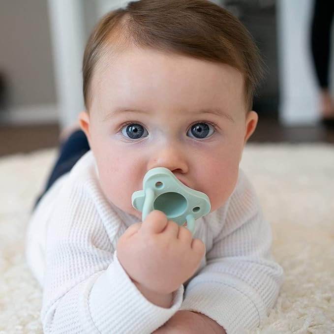 Dr. Brown's HappyPaci 100% Silicone, Newborn Baby Pacifiers 0-6 Months 6 Pack