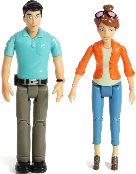 Beverly Hills Doll Collection TM Sweet Li'l Family Dollhouse People 2 Action