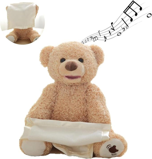 Plush Stuffed Animal Toy, Talking Teddy Bear Animated Plush Toy Dolls for Personalized Baby Birthday Gift 11.5in (Primary)