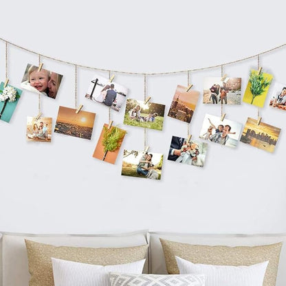 1.4 Inch Mini Clothes Pins for Photo, 130 Pcs Small Clothes Pins