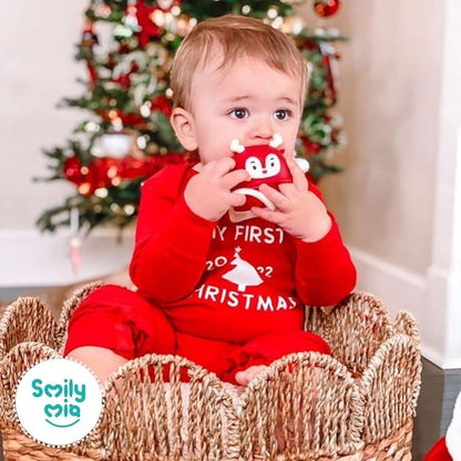 Smily Mia Never Drop Reindeer Silicone Baby Chewing Toy 3M+ Infants,