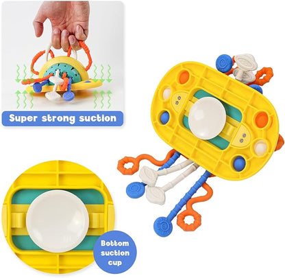 Baby Toys Silicone Suction Cup Toy for High Chair Toddler 6 12 1 Year