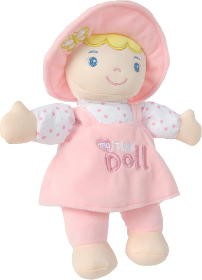 Linzy Plush Soft Plush Baby Doll Blond Hair My First 10''