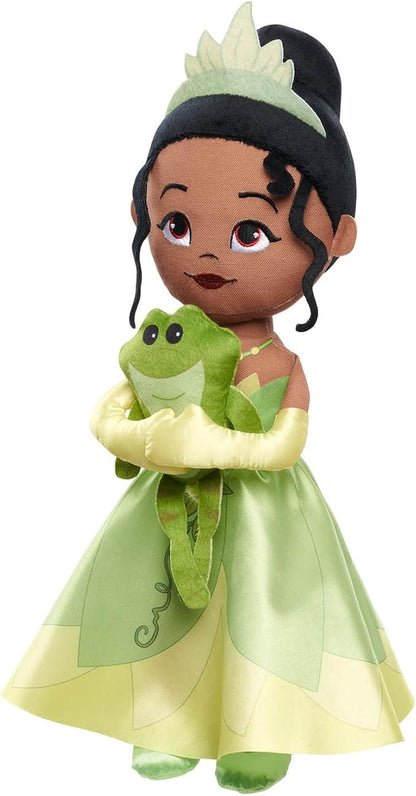 Disney Princess Lil' Friends Plush Tiana & Naveen 14.5-inch Plush Doll, Officially Licensed Kids Toys for Ages 3 Up