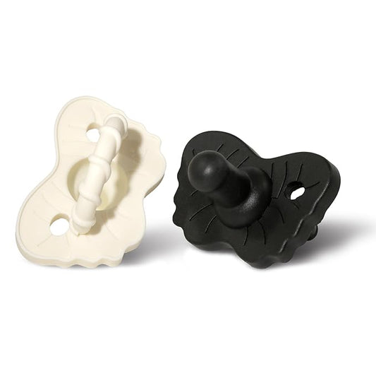 RaZbaby RaZzies Pacifier 2-Pack for Newborns &Infants 0m+ - Natural Nipple Shaped BPA Free Medical Grade Silicone 1 Piece
