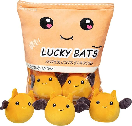 REFAHB Lucky Bat Plush Toy, Removable Stuffed Animal Plush Dolls (5pcs a