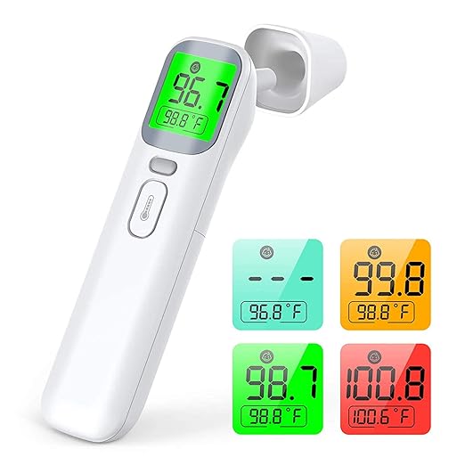 Wellue Touchless Baby Thermometer, Infrared Forehead and Ear Thermometer