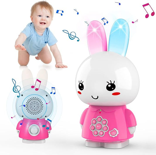 Huggable Audio Player, Early Learning Educational Toy Chinese and English Bilingual Story Machine 10+ Months