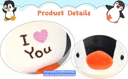 HWD 8.7" Soft Stuffed Penguin Dolls, Stuffed Animals Toys