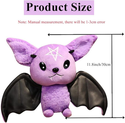 NatureMan Bat Plush Stuffed Animal Toy, Soft Huggable Doll for Kids 11.8inch)