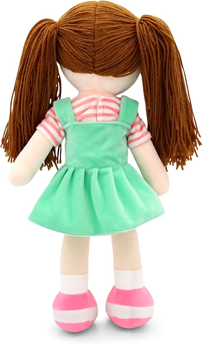 Plushible Soft Baby Doll - 18 Inch Rag Dolls for Girls, Infants & Babies 1 Year