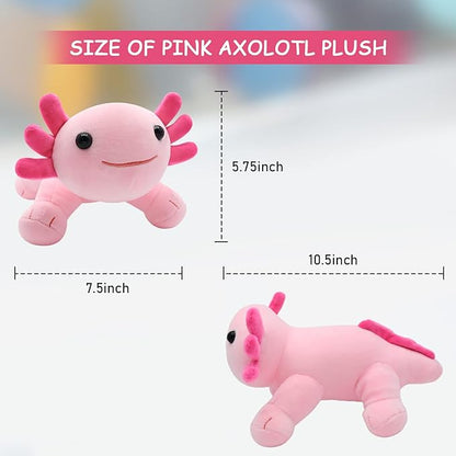 Kawaii Axolotl Plush Toy 10.5'' Soft Stuffed Animal Pillow Doll