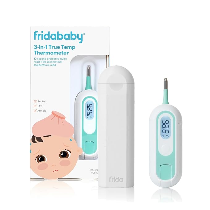 Frida Baby 3-in-1 True Temp Digital Thermometer for Fevers: Babies