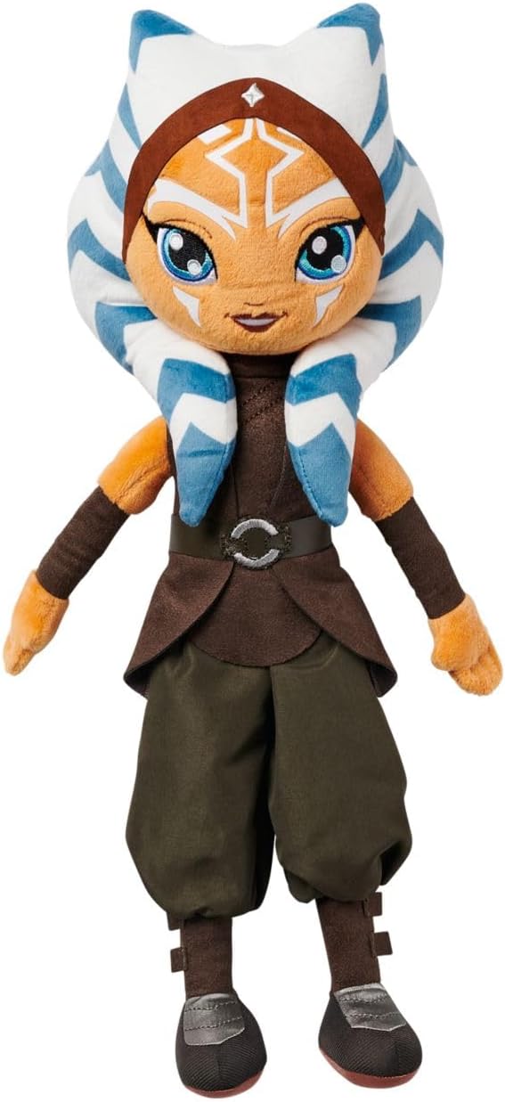 Disney Store Official Princess Plush Doll (Ahsoka from Star Wars: Ahsoka) Medium 14 Inches, Princess Dolls with Embroidered Features