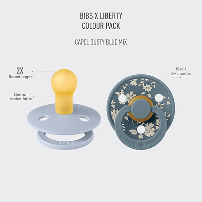 BIBS Liberty Pacifier | 2 Colour Natural Rubber Latex Soothers