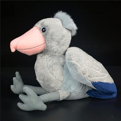 ZHONGXIN MADE Simulation Shoebill Plush Toy Stuffed Animals - Soft Realistic 10” Gray Shoebill Balaeniceps Rex Doll, Cute Toys Real Plushie Toy Home Decoration