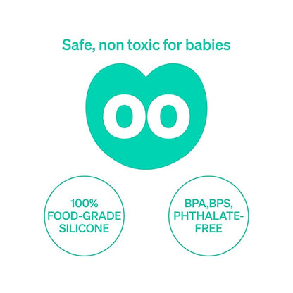 Training Baby Toothbrush, Silicone Baby Teething Toys for 4-12 Months Baby Teething Relief 4+ Months