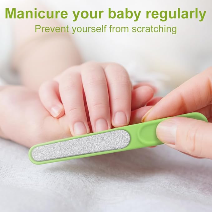 Baby Nail Clippers,4-in-1 Infant Nail Safety Care Set,Baby Pedicure Tool Include ；Baby Nail Clippers,Baby Nail Scissors, Nail File,Tweezers, Suitable for Newborn, Infant Toddler Big Kid/Green