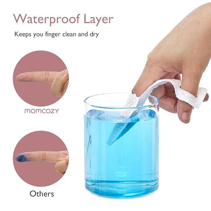 Momcozy Baby Diaper Cream Applicator Kit - Spatula, Finger Wipes & Waterproof Sleeve