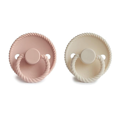 Frigg Rope SilkySoft Silicone Baby Pacifier | Made in Denmark 6-18 Months)