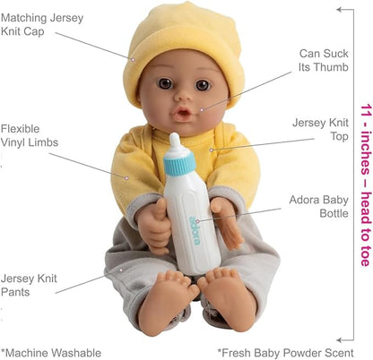 Adora Amazon Exclusive Sweet Babies Collection, 11” Soft and Cuddly Boy Baby Doll Machine Washable, Birthday Gift For Ages 1+ - Baby Llama