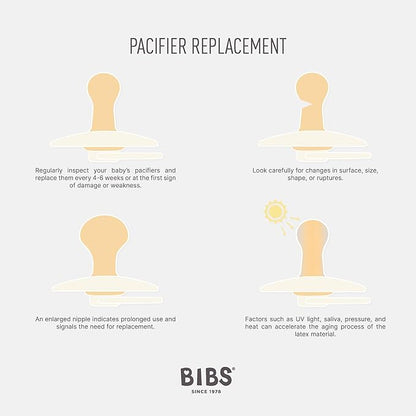 BIBS Colour Pacifier 4-Pack, BPA Free Dummy Pacifier 2 (6-18
