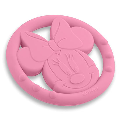Cudlie Disney Silicone Teether Toy Set for Infants, Food Grade and BPA Free Teethers for Babies 6-12 Months 2-Pack Teether